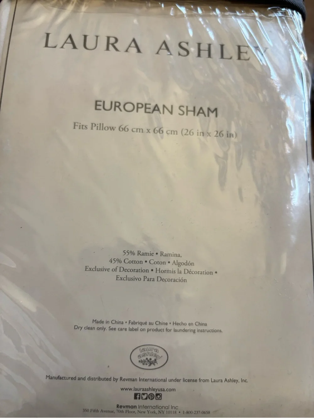 Laura Ashley - Euro Sham, 100% Cotton With Contrast Border,Mila Green, 26